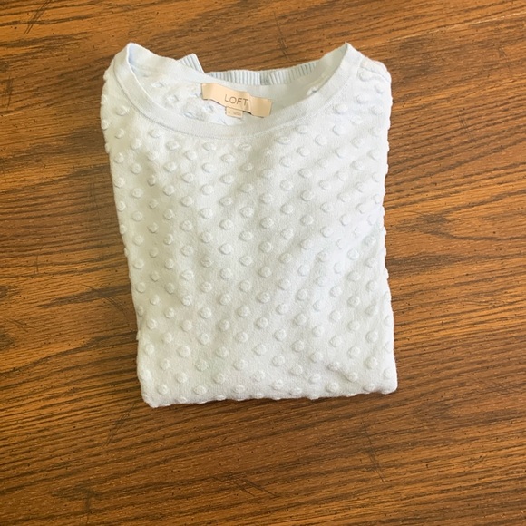 SOLD ❤️Loft Bubble Sweater in Blue🦋 - Picture 3 of 10